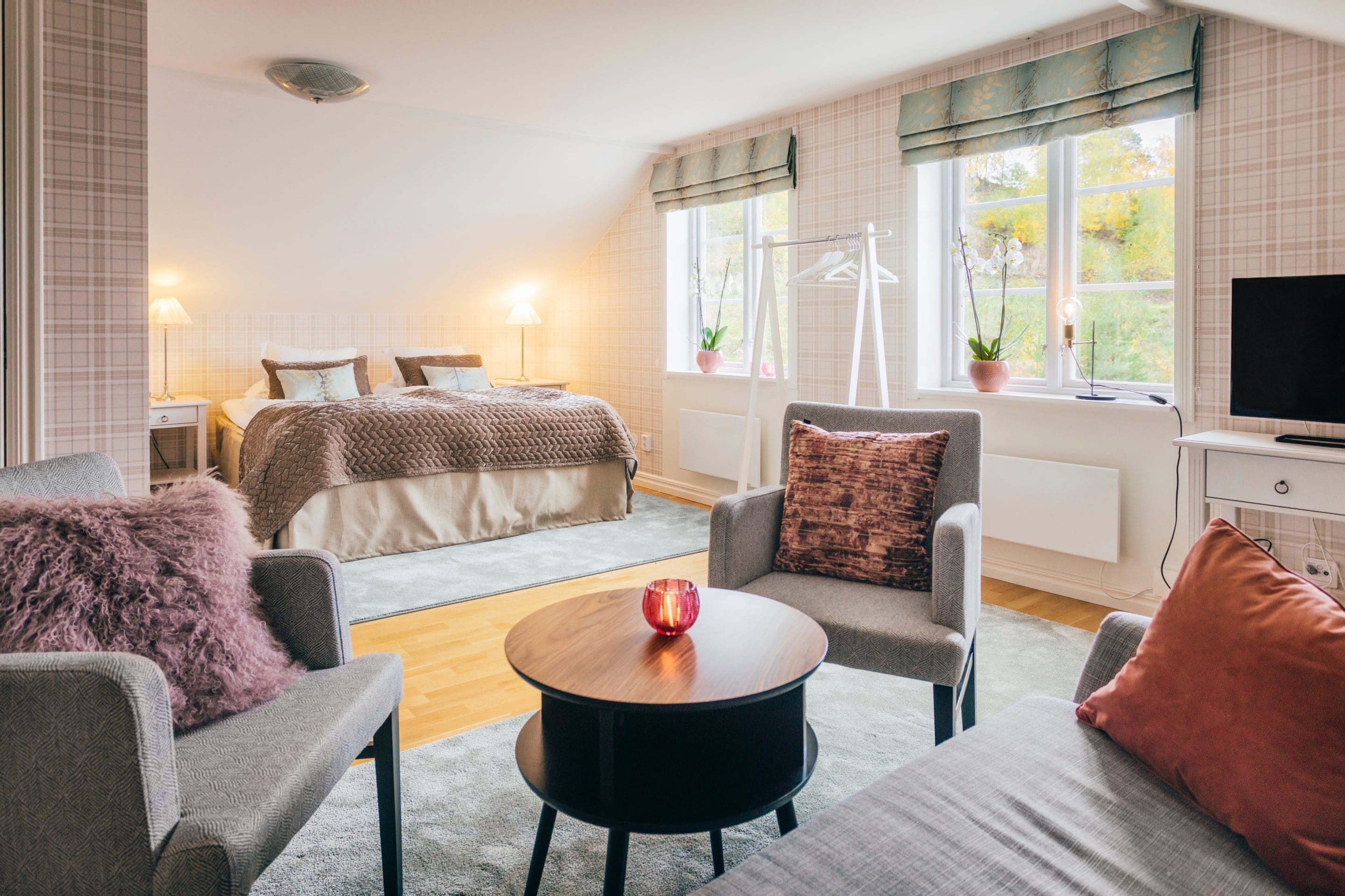 Svit bröllop Deluxrum Sviten i Ören med utsikt över Mälaren