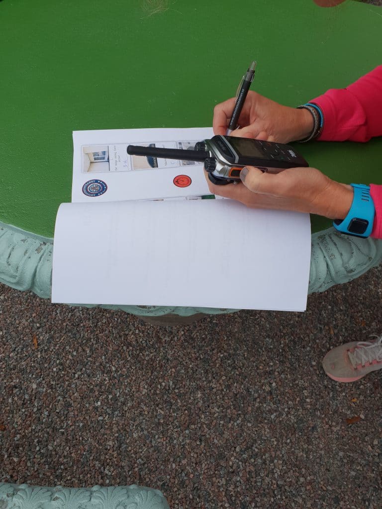 Radiokommunikation i aktiviteten Checkpoint 50